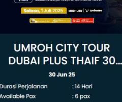 Umrah Plus Dubai 1 Juli 2025 Starting Bali