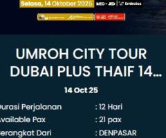 Umrah 14 Oktober 2025 Plus Dubai